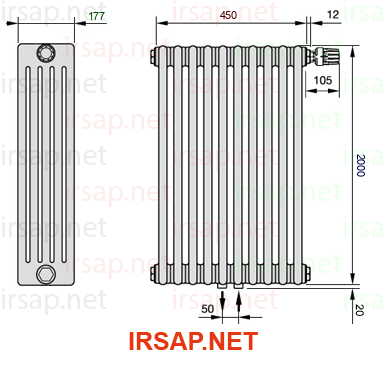 Радиатор IRSAP Tesi 52000/10 T52 CL 01